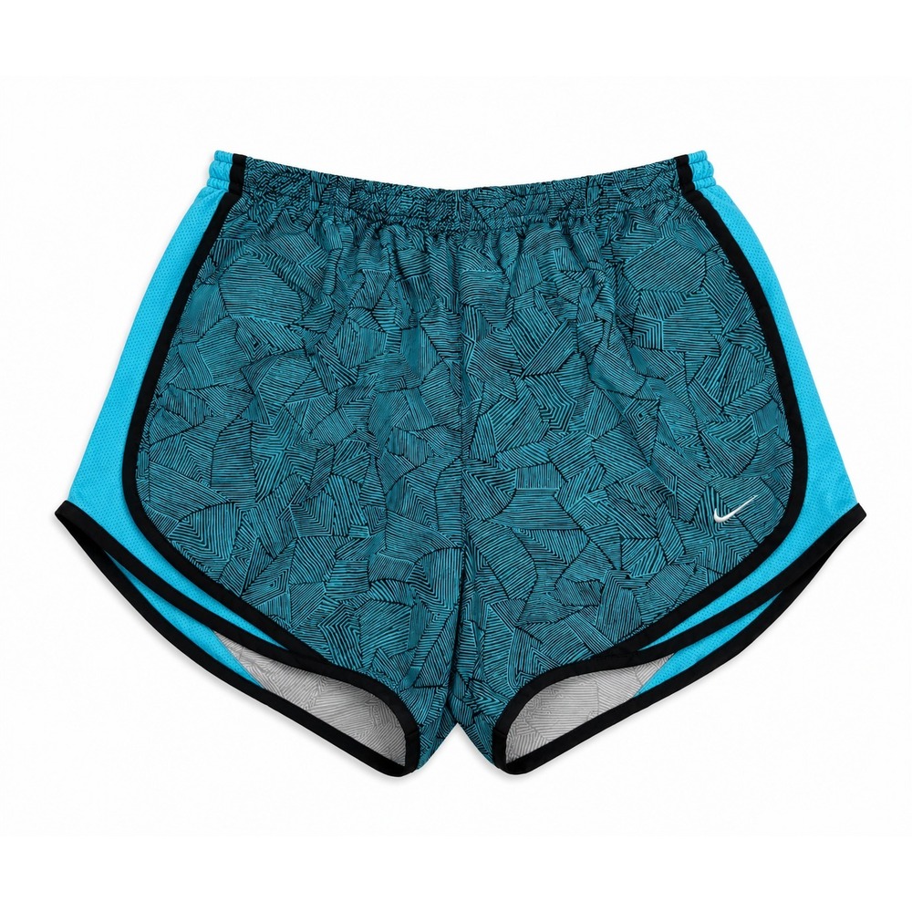 Nike Dri Fit Running Shorts Blue Peak Print Women's Large